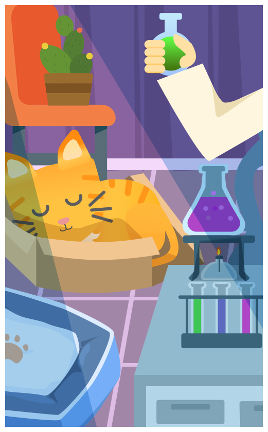 Parallel-world kitten illustration 2