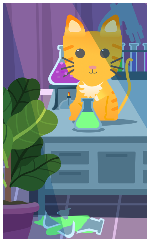 Parallel-world kitten illustration 3