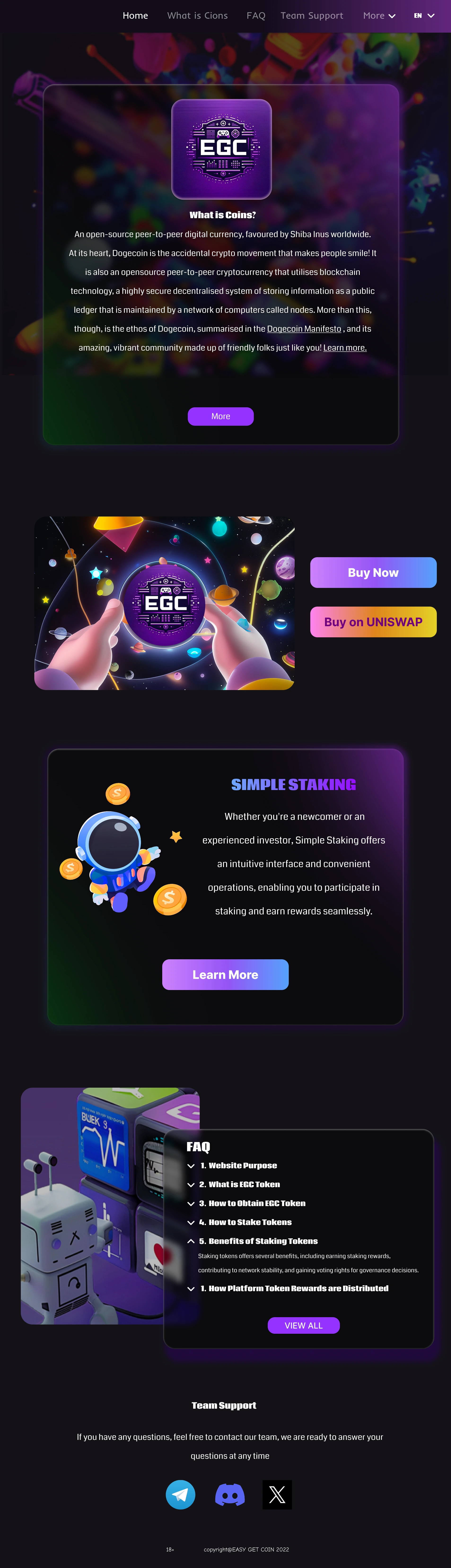 EGC Website – Home Page