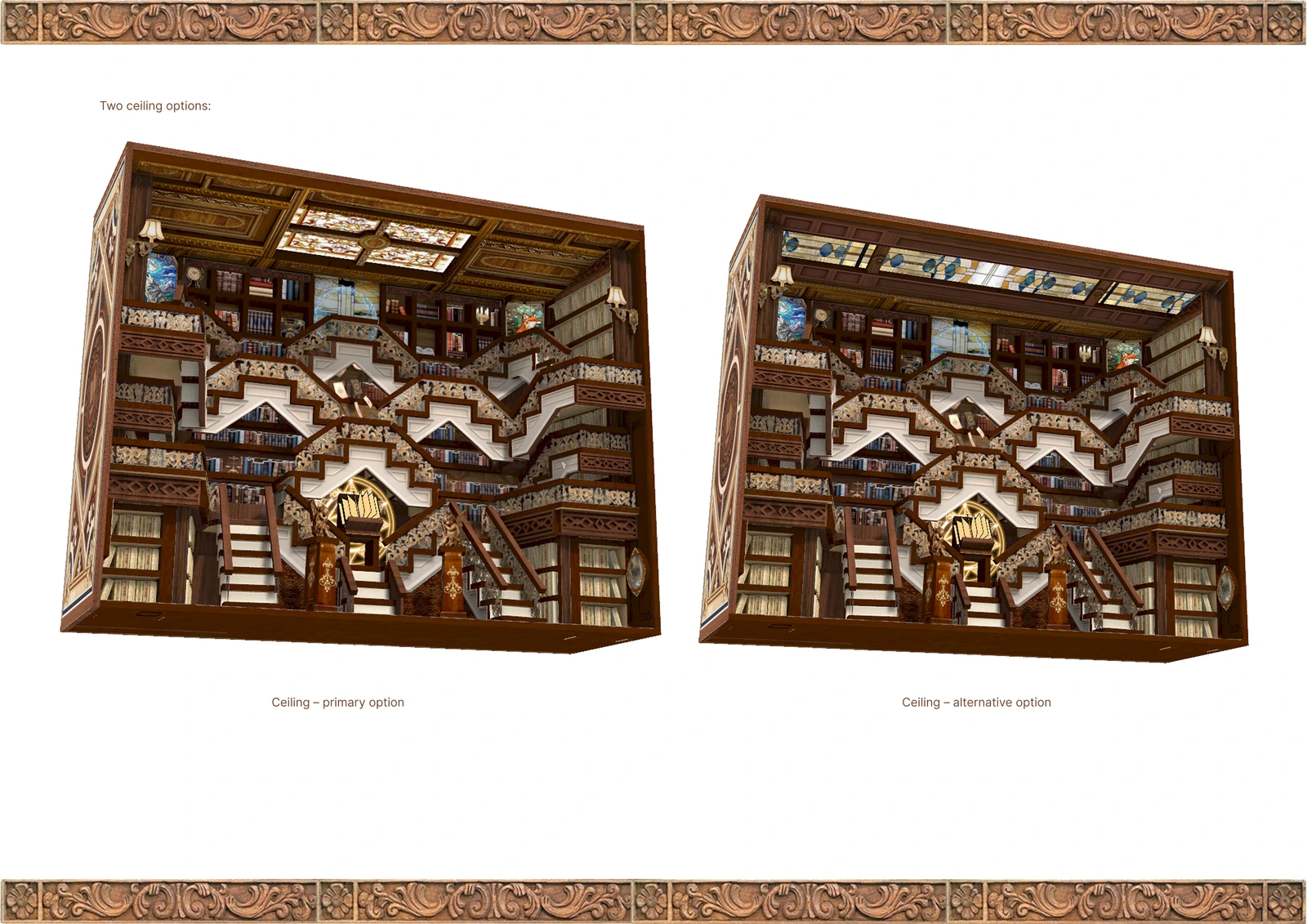 Two ceiling options