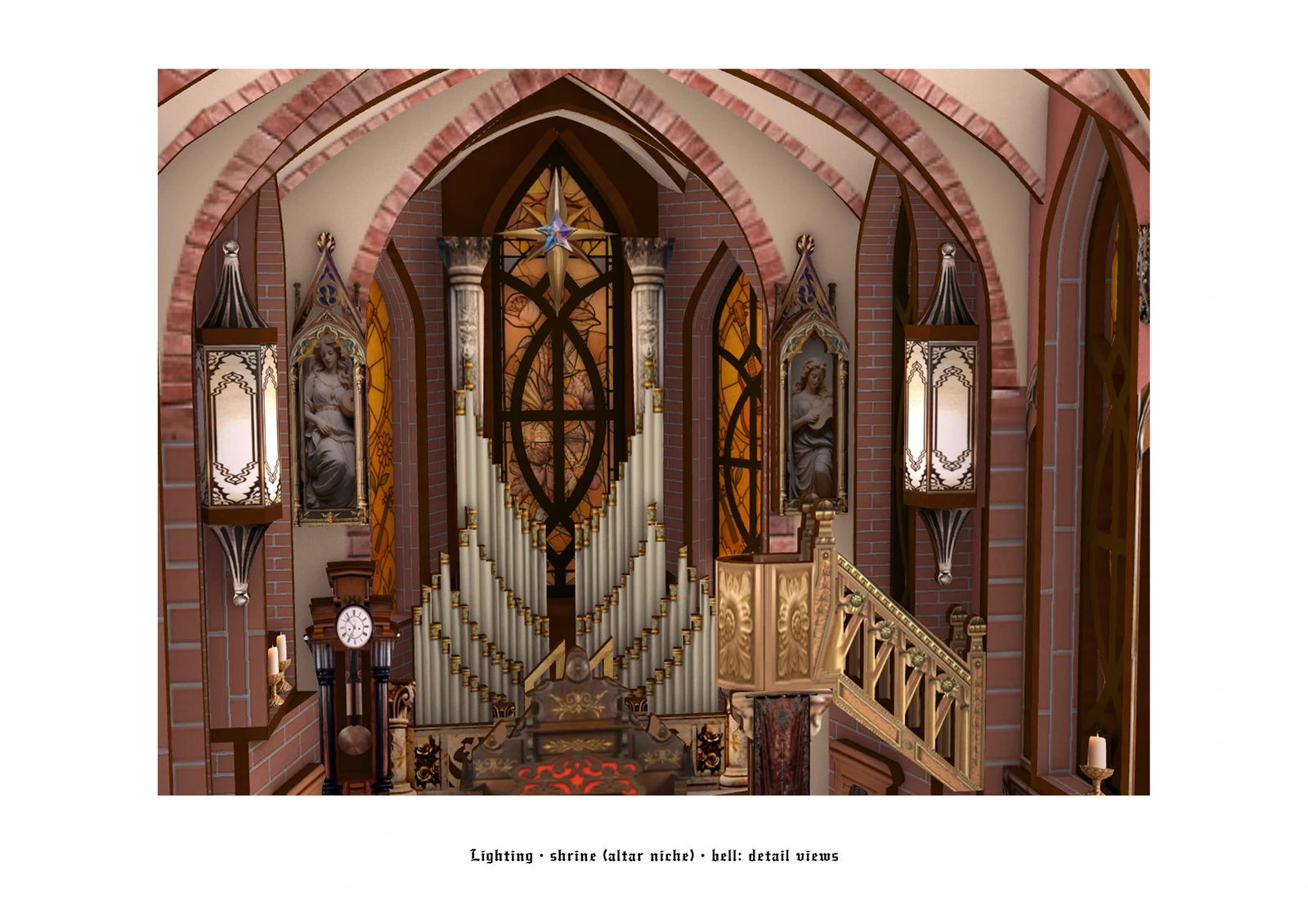 Lighting and shrine details